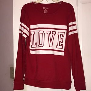 On Fire Long Sleeves Love Shirt